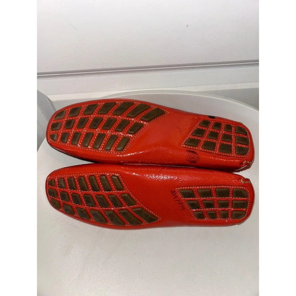 Salvatore Ferragamo Women’s Patent Leather Loafers size 8 Made in Italy